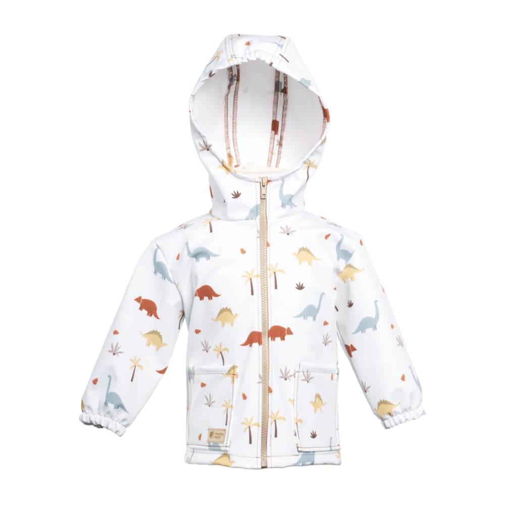 Casaco softshell infantil com membrana Monkey Mum® - História de dinossauros