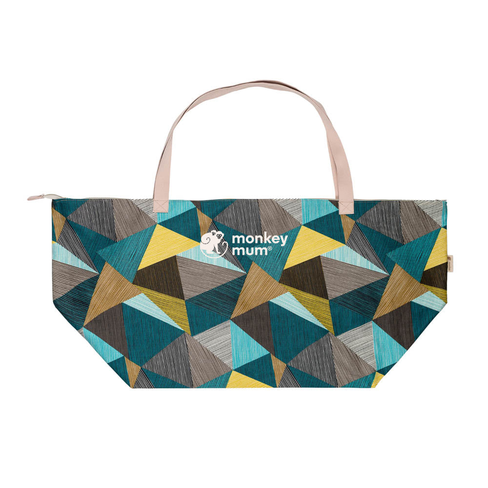 Monkey Mum® Saco de pano de viagem para acessórios Carrie - Charme geométrico