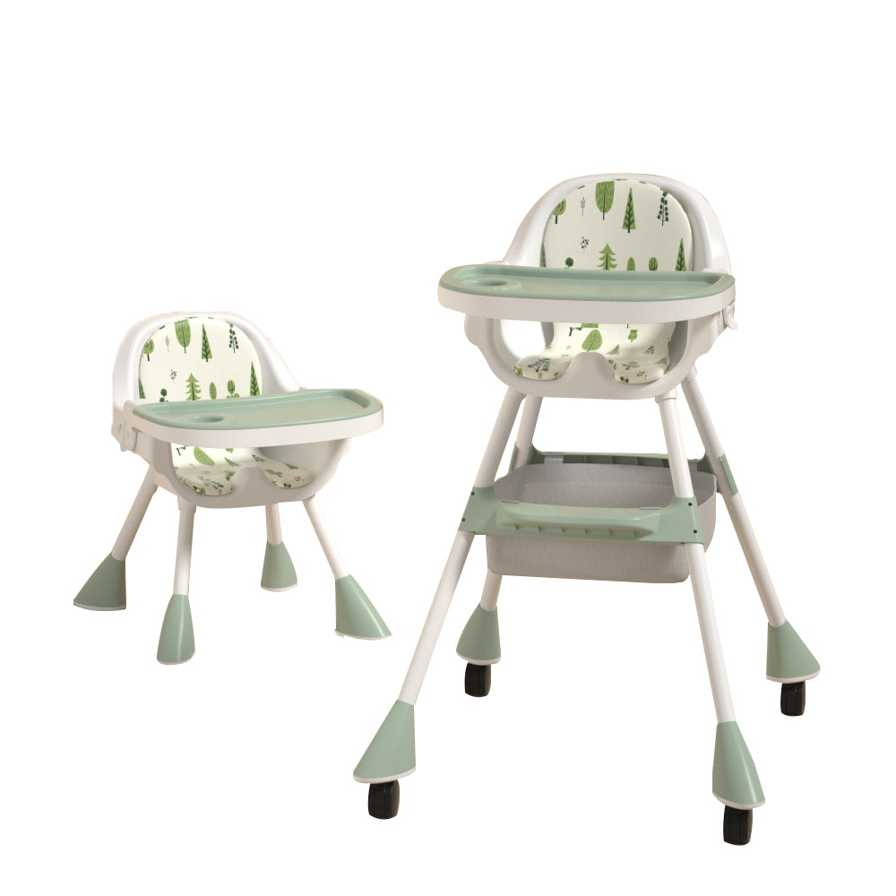 Cadeira de alimentação infantil 2 em 1 Simple - Verde matcha