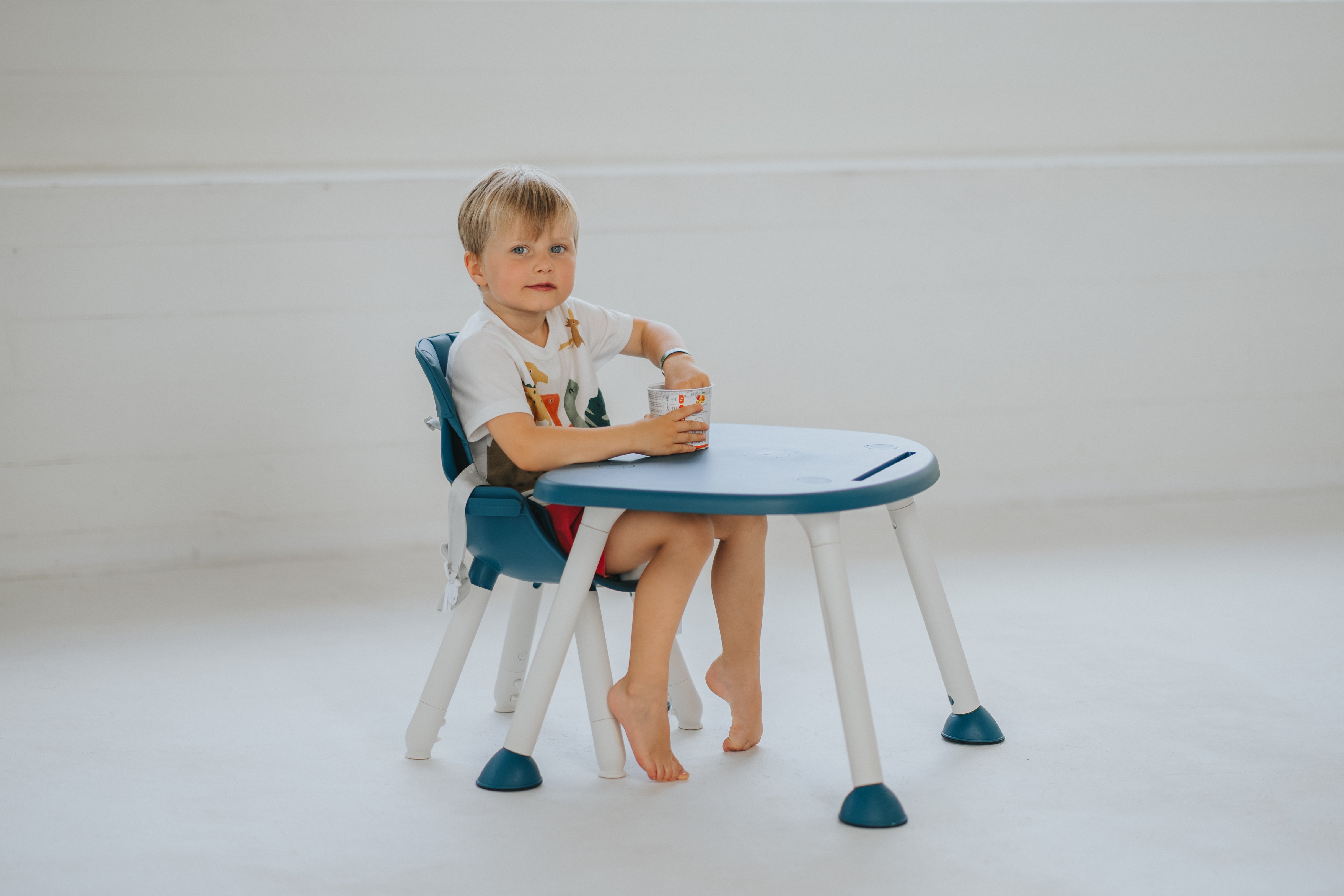 Cadeira de refeição infantil 2 em 1 Grow - Azul