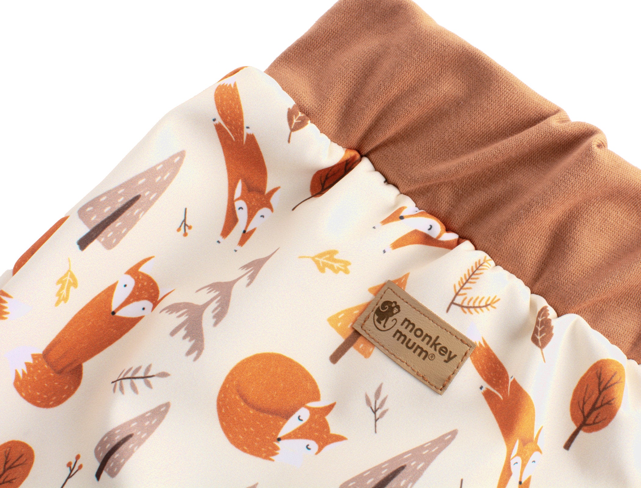 Calças de softshell para criança com membrana Monkey Mum® - Brincadeiras de raposa