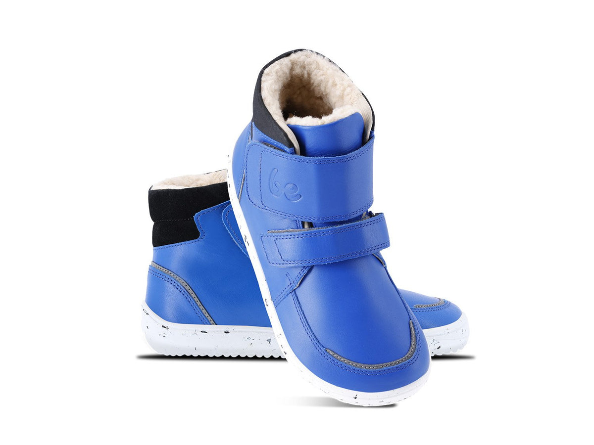 Be Lenka Calçado infantil descalço de inverno Panda 2.0 - Azul e Branco
