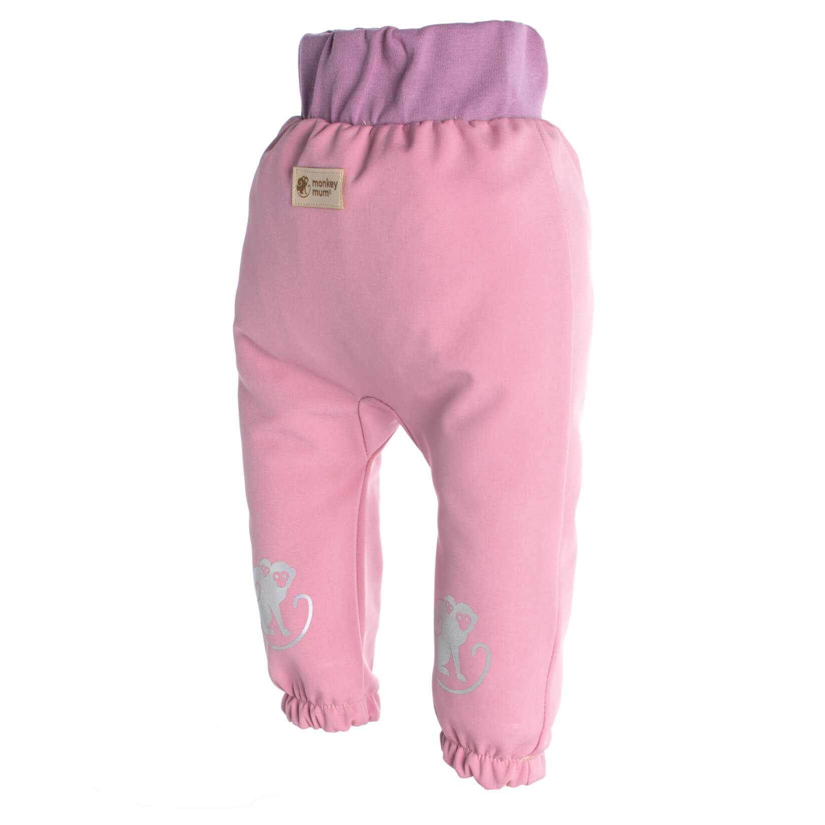 Calças de softshell para criança com membrana Monkey Mum® - Algodão doce