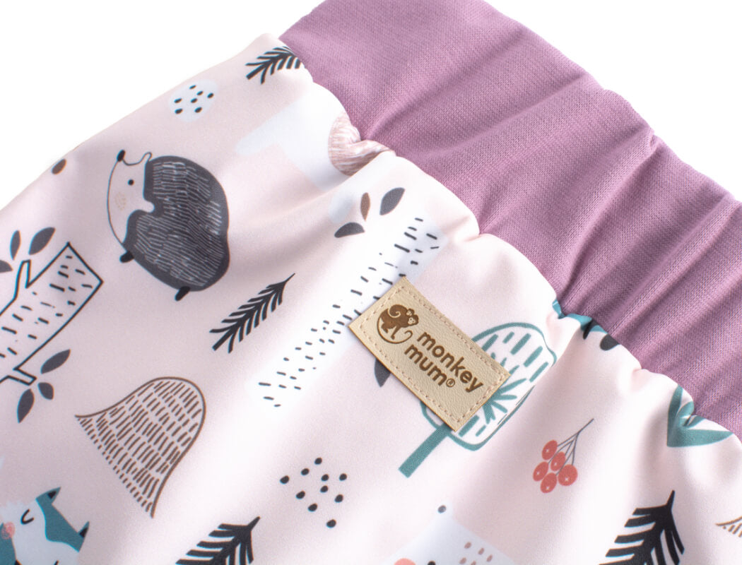 Calças de softshell para criança com membrana Monkey Mum® - Animais do dia