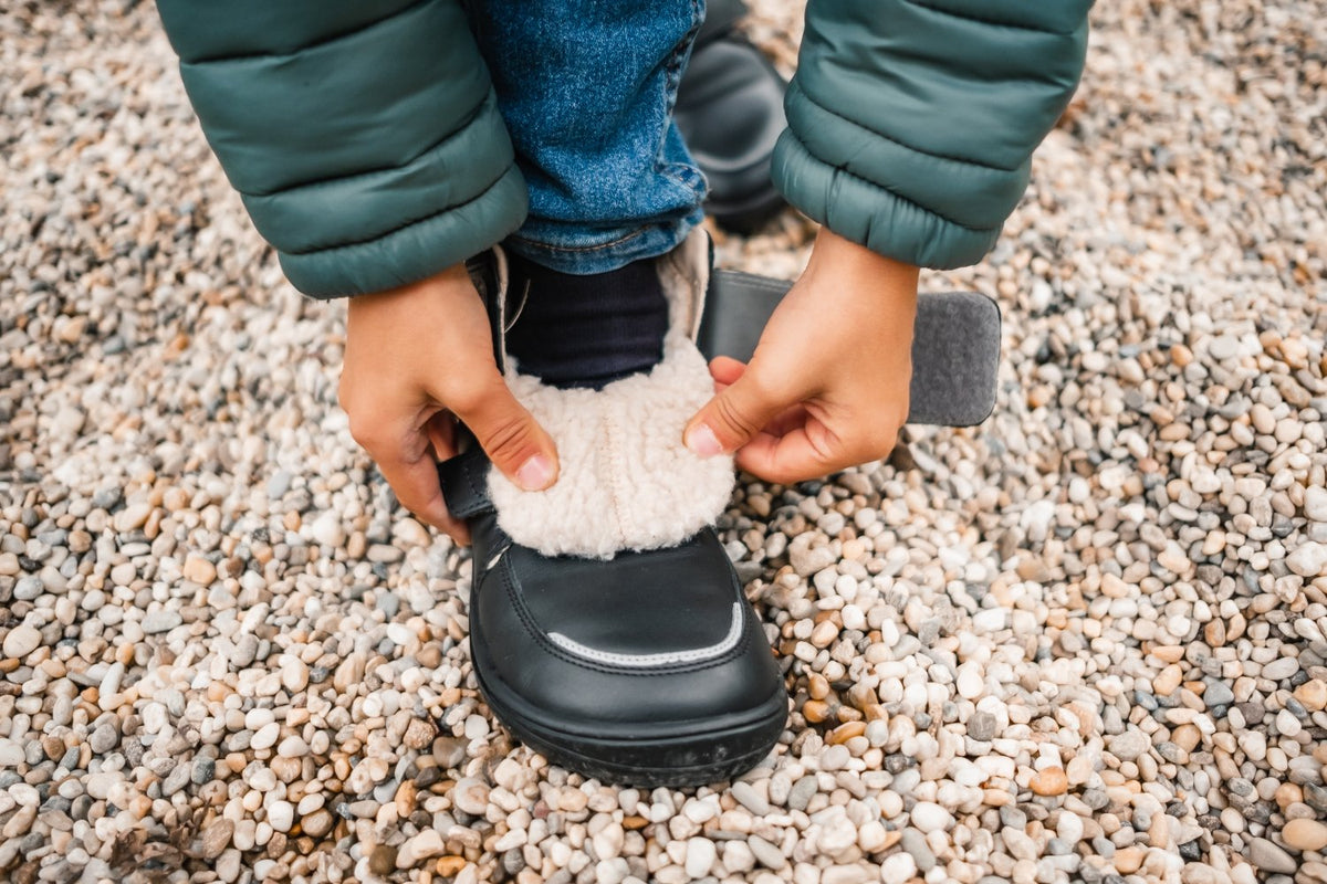 Be Lenka Calçado infantil descalço de inverno Panda 2.0 - Todo Preto