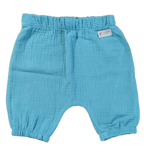 Calções de musselina Monkey Mum® - Menta