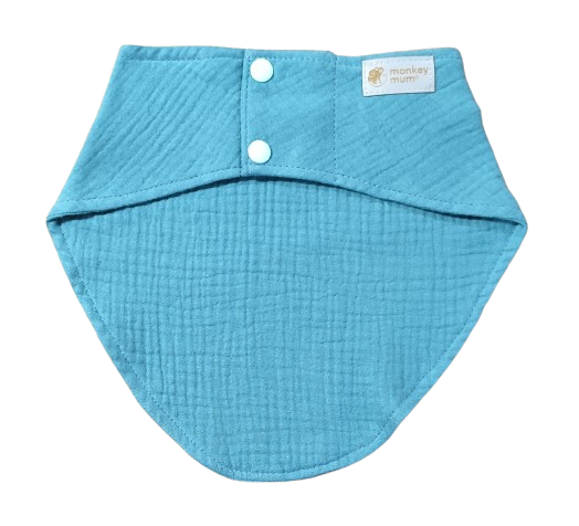 Babete de musselina Monkey Mum® - Menta