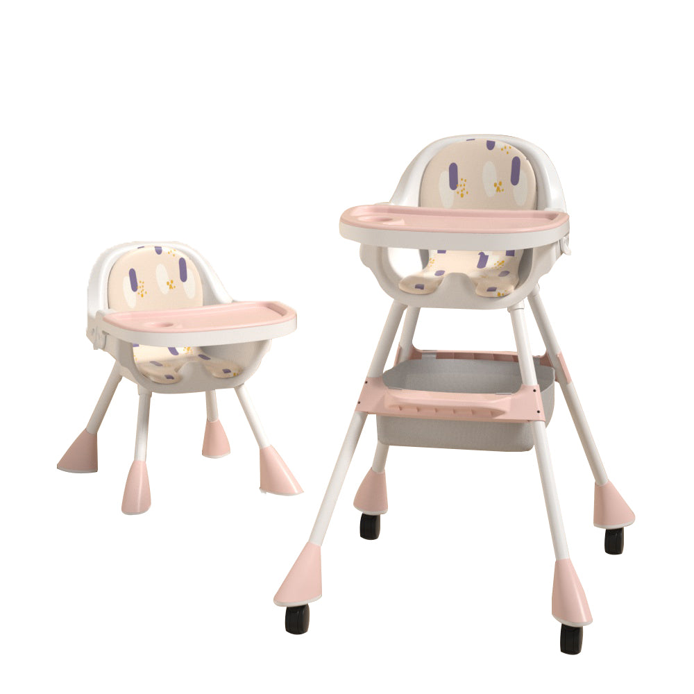 Cadeira de alimentação infantil 2 em 1 Simple - Rosa flor de cerejeira