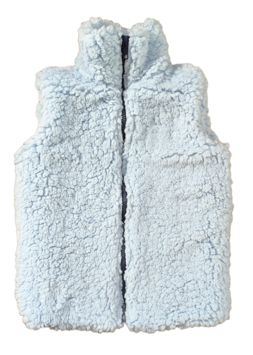 Colete de borreguito Monkey Mum®  - Azul-claro