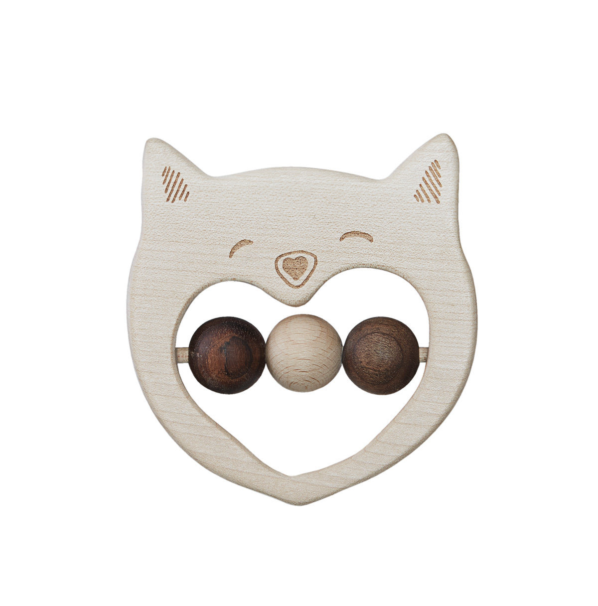 Wooden Story Chocalho - Gatinho alegre