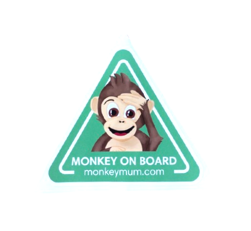 Autocolante para carro Monkey Mum® - Verde