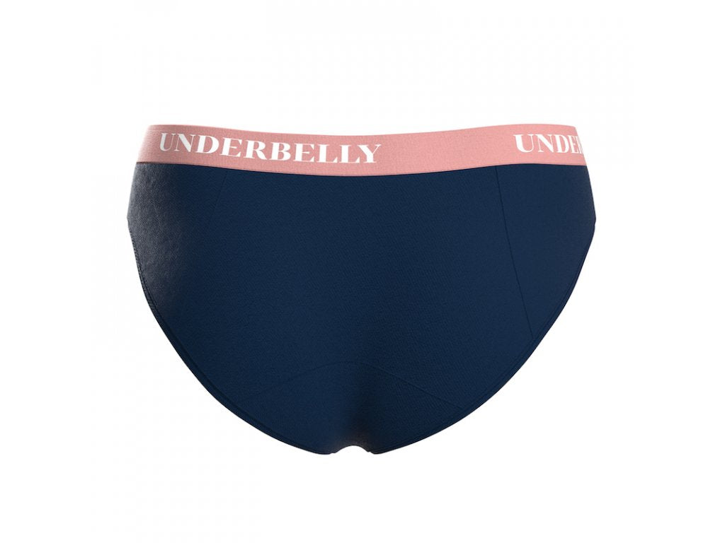 Calcinha menstrual Underbelly univers, Menstruação mais forte - azul
