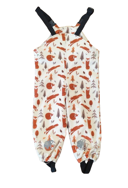 Monkey Mum® Jardineiras softshell com membrana - Brincadeiras de raposa