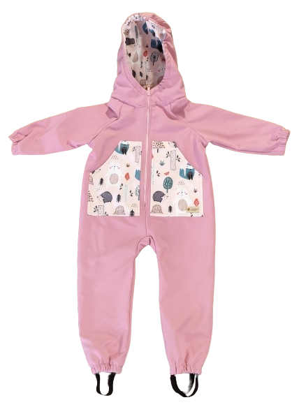 Monkey Mum® Macacão softshell com membrana – Animais açucarados - tam. 98/104, 110/116