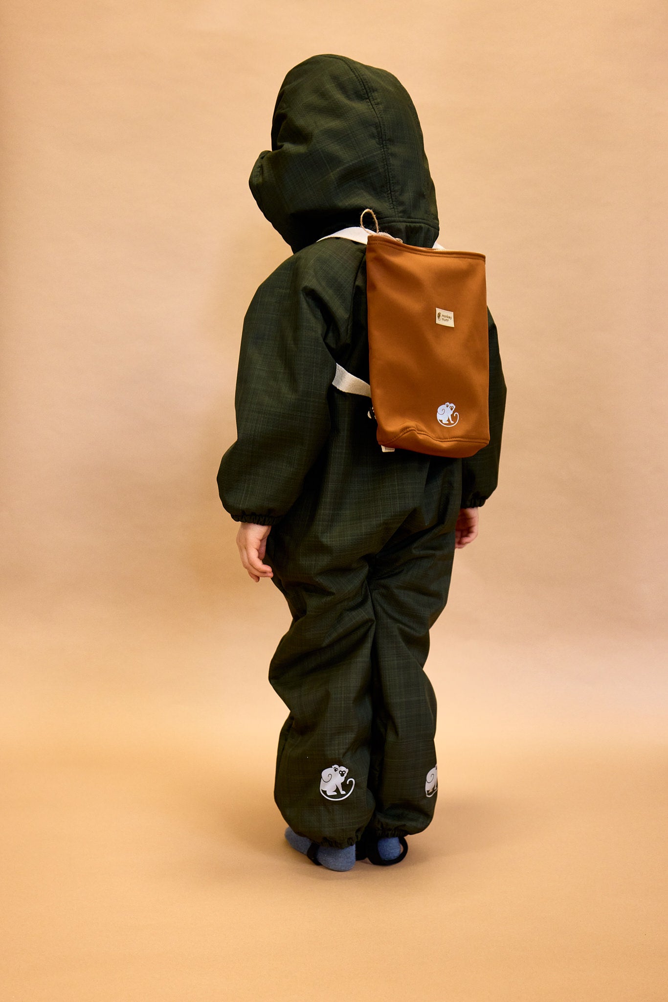 Mochila softshell infantil Monkey Mum® - Passeio misterioso