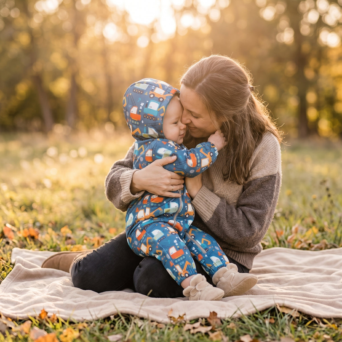 Monkey Mum® Fato-macaco em softshell com membrana – Estaleiro divertido - tam. 62/68, 74/80