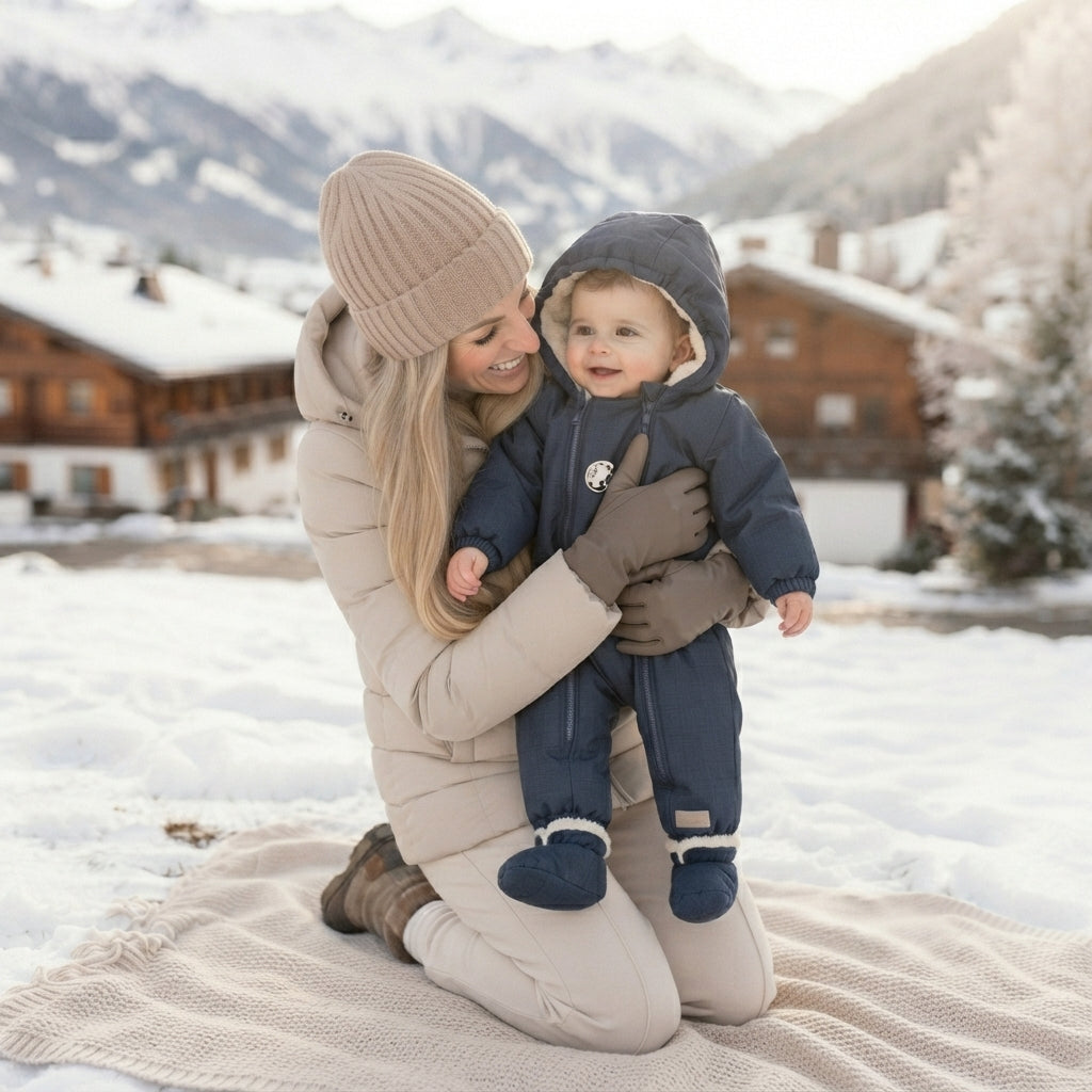 Monkey Mum® Macacão infantil de inverno em softshell com pelo - Livrinho de histórias, 2.ª qualidade - tam. 62/68