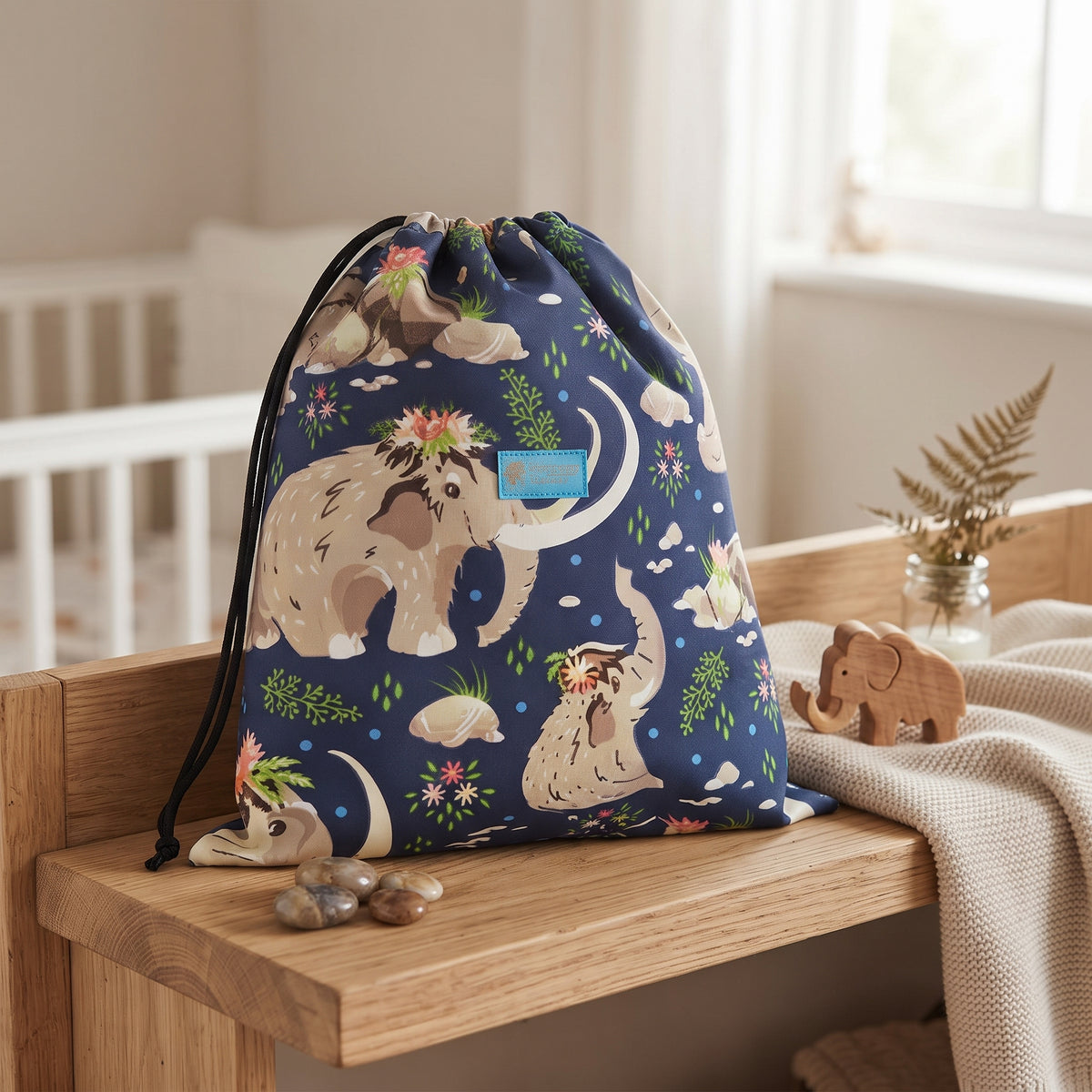 Saco de pano Monkey Mum® - Mamutes