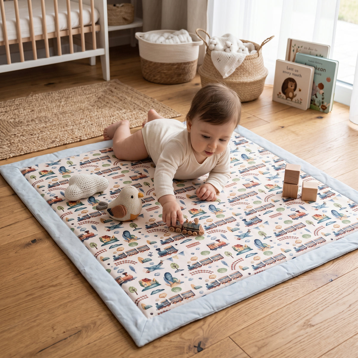 Tapete de atividades Monkey Mum® - Comboio