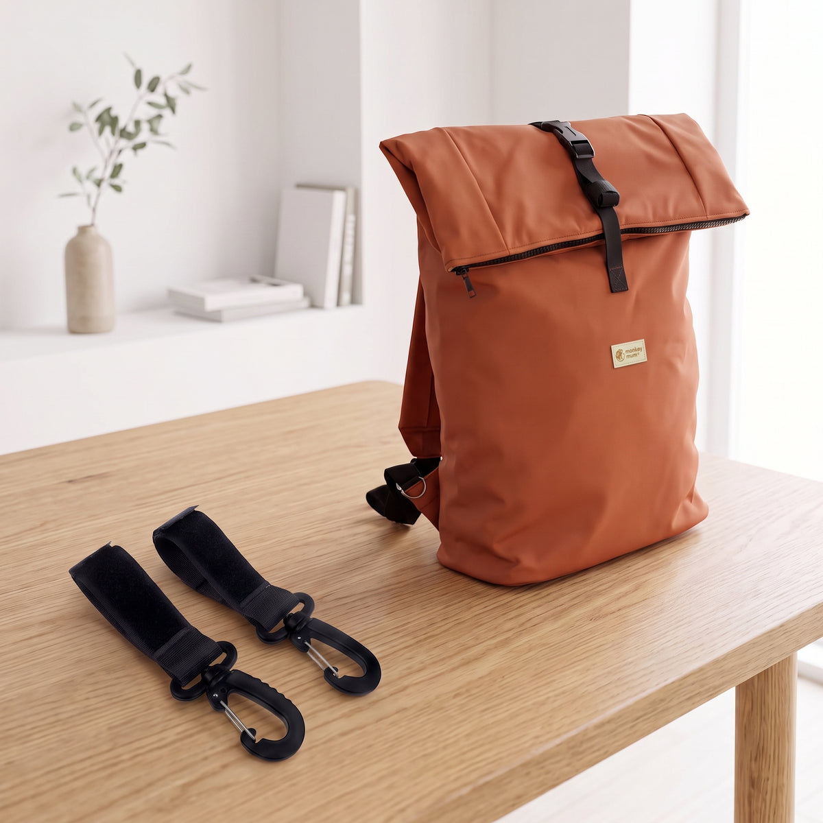 Monkey Mum® Mochila de softshell para carrinho de bebé – Folhas de outono