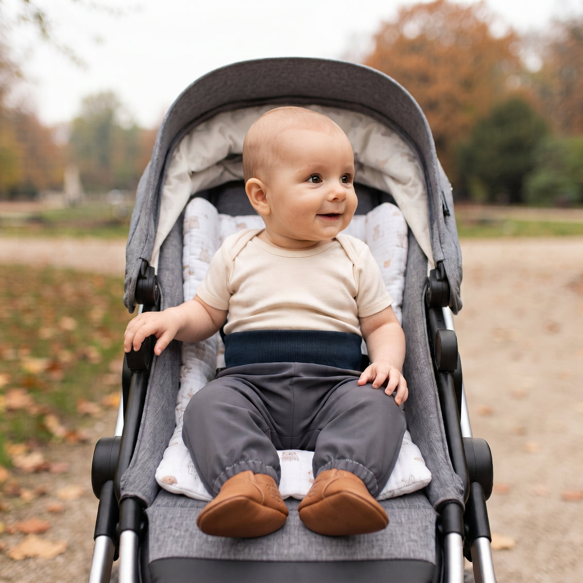 Calças de softshell para criança com membrana Monkey Mum® - Passeio misterioso