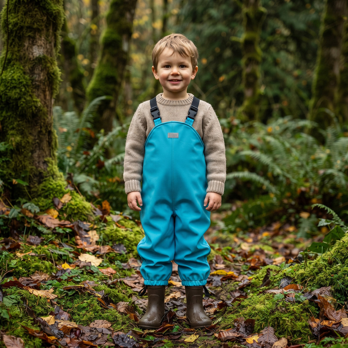 Monkey Mum® Jardineiras softshell com membrana - Lagartixa alegre