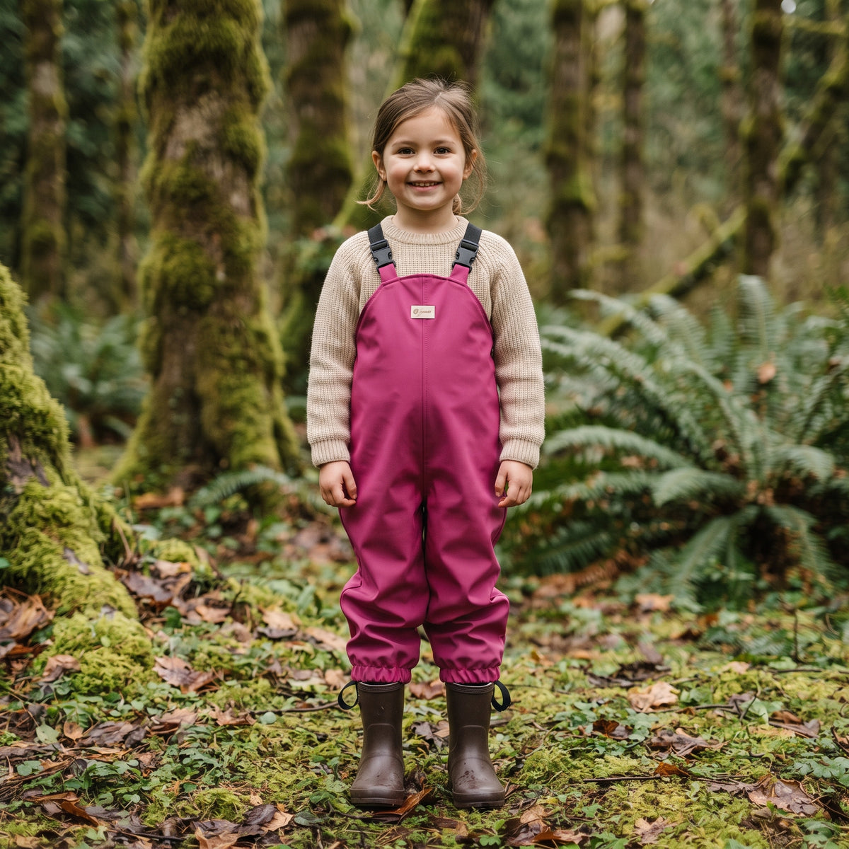 Monkey Mum® Jardineiras softshell com membrana - Framboesa suculenta