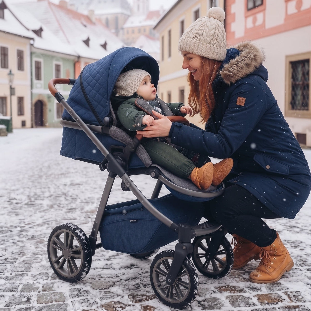 Monkey Mum® Fato-macaco infantil de inverno em softshell com forro de borrego - Pequeno caçador caqui com urso - tam.62/68, 74/80