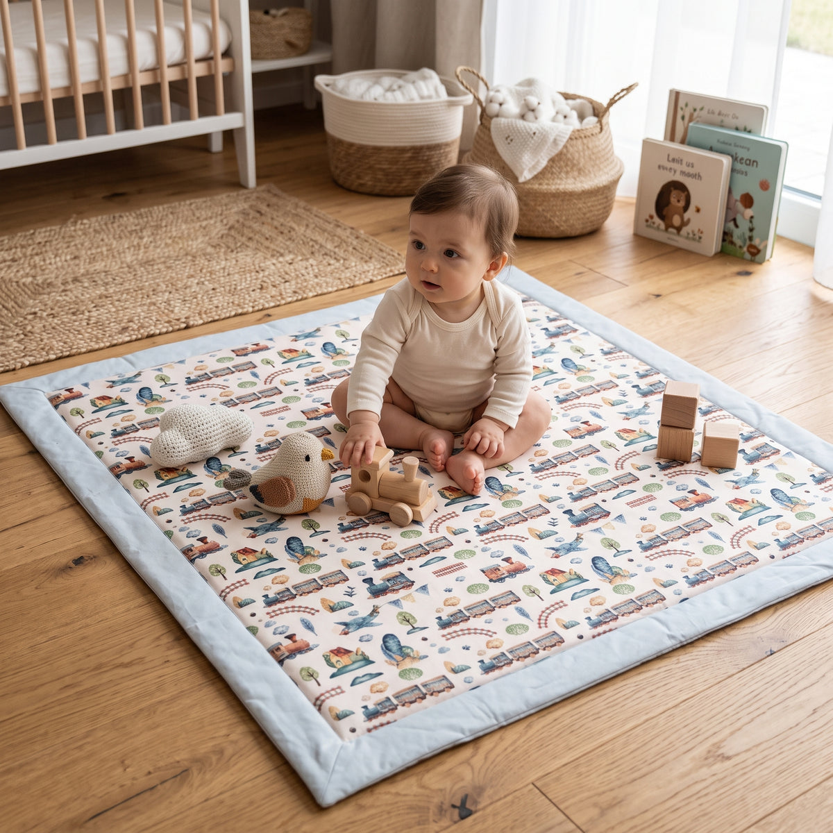 Tapete de atividades Monkey Mum® - Comboio