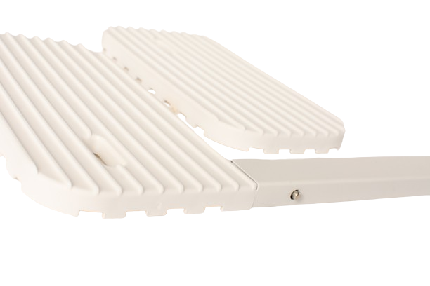 Terminais de plástico para as peças em L das barreiras de cama Monkey Mum®