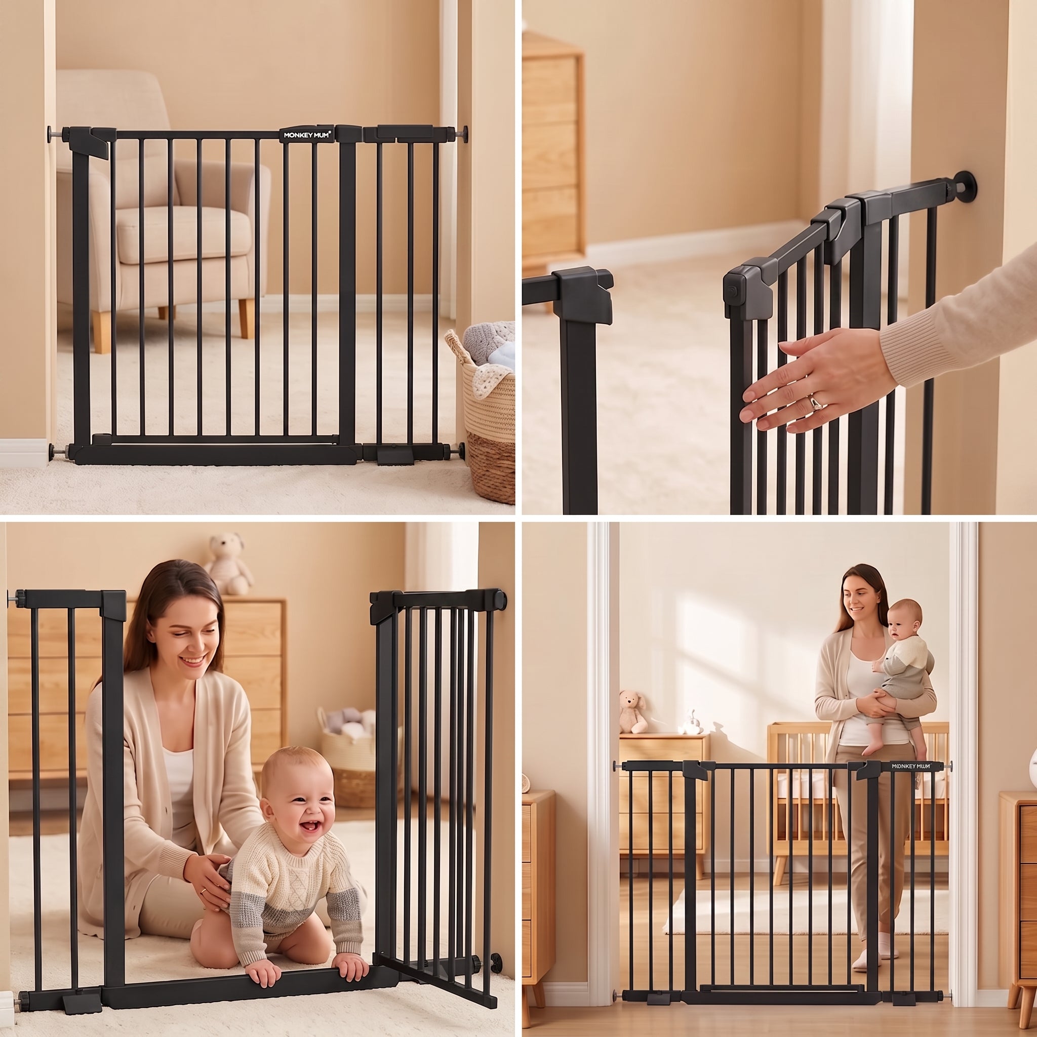 Extensão para a barreira de segurança Monkey Mum® – preta