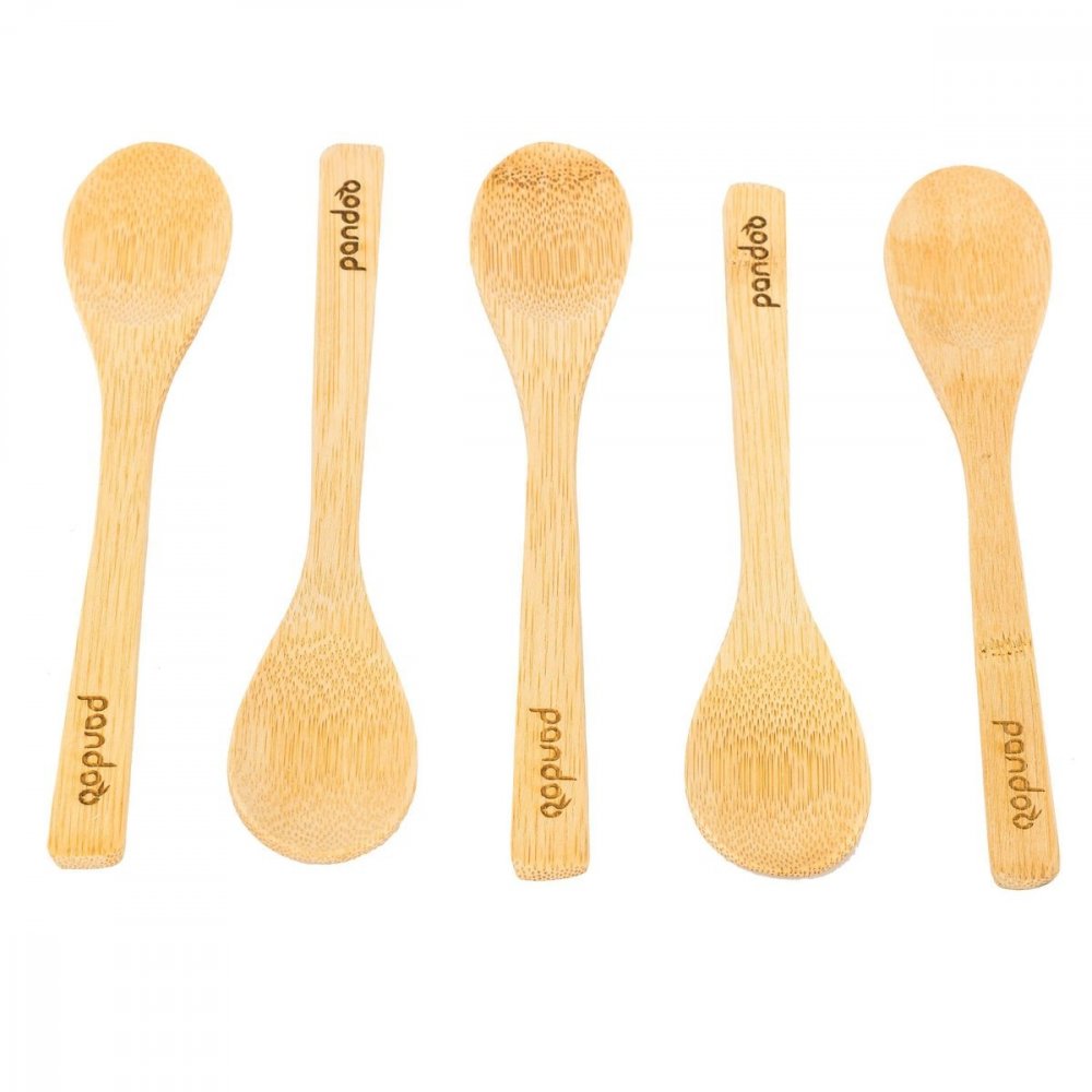 Colher de bambu, 5 peças