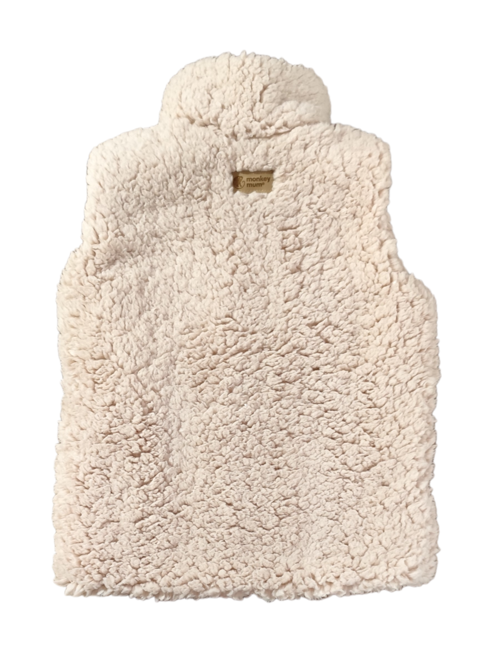 Colete de borreguito Monkey Mum®  - Bege
