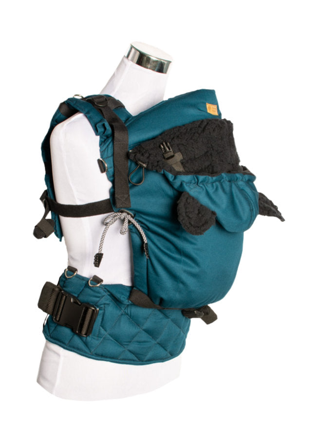 Monkey Mum® Capuz térmico para o porta-bebés Carrie - Água azul-turquesa