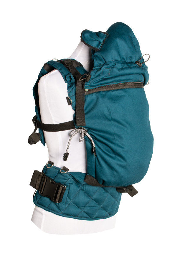 Monkey Mum® Capuz térmico para o porta-bebés Carrie - Água azul-turquesa