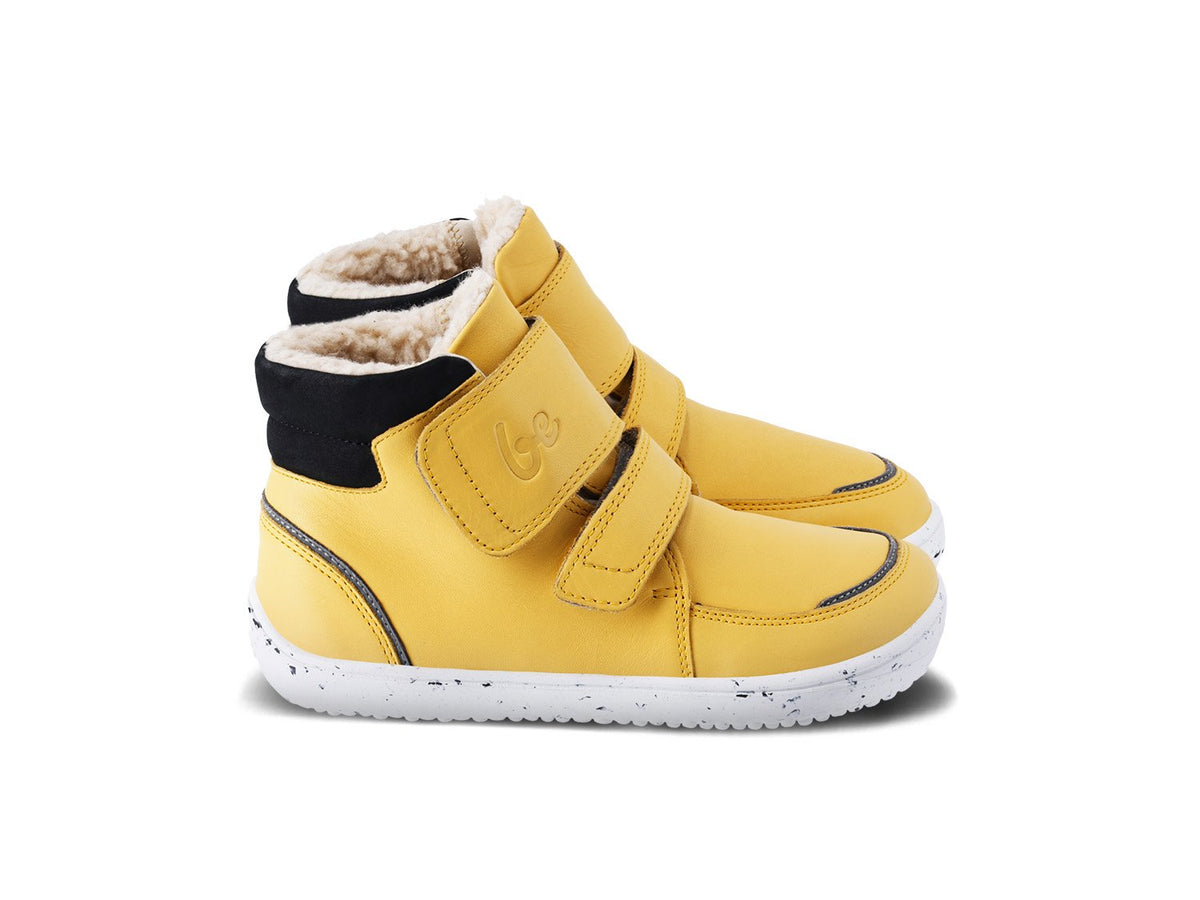 Be Lenka Calçado infantil de inverno descalço Panda 2.0 - Cheese Yellow
