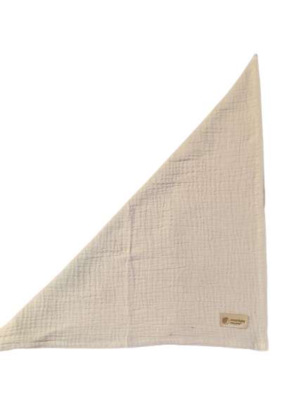 Fralda de musselina Monkey Mum® - Bege