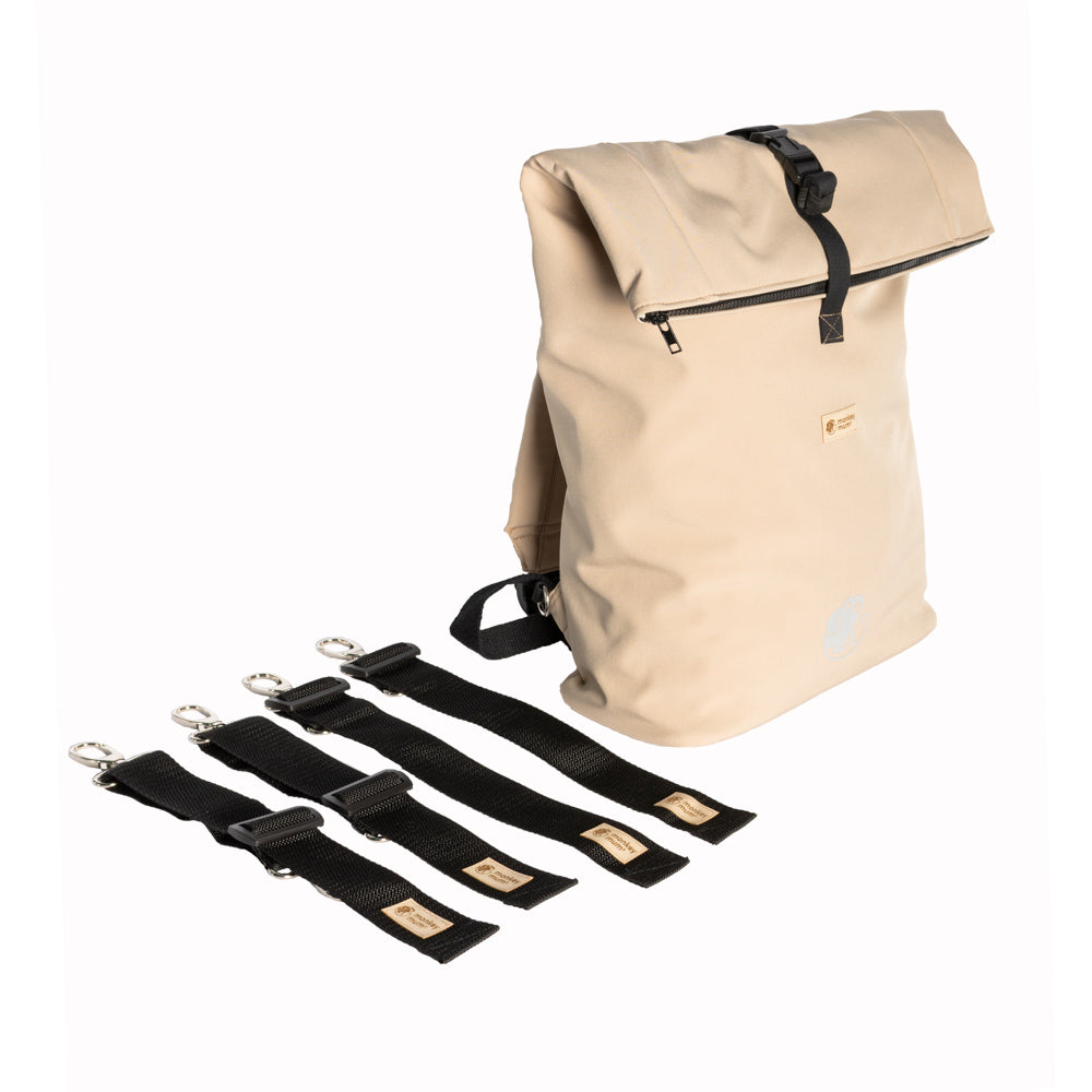 Monkey Mum® Mochila integrada em softshell para o porta-bebé Carrie - Safari tour