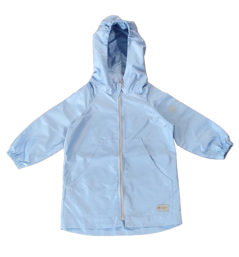 Monkey Mum® Casaco corta-vento com manga raglã - Azul-claro