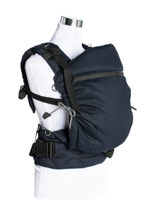 Monkey Mum® Porta-bebés ergonómico extensível Carrie - Sombra prateada