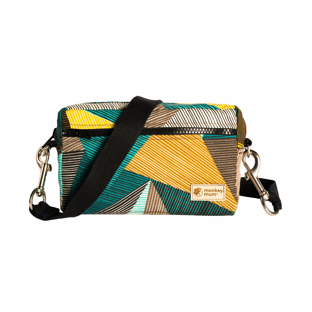 Monkey Mum® Bolsa multifuncional para a cintura para o porta-bebés Carrie - Charme geométrico
