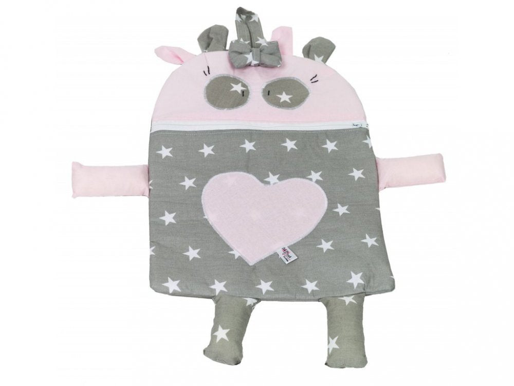 Conjunto de pijama rosa estrelas