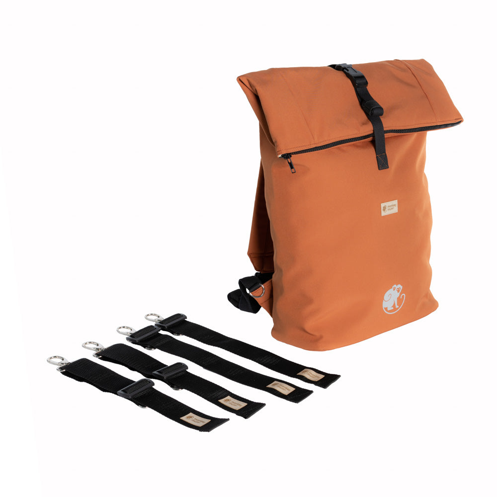 Monkey Mum® Mochila integrada em softshell para o porta-bebé Carrie - Folhas de outono
