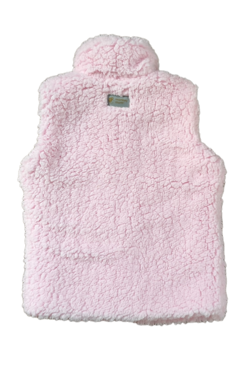 Colete de borreguito Monkey Mum®  - Rosa