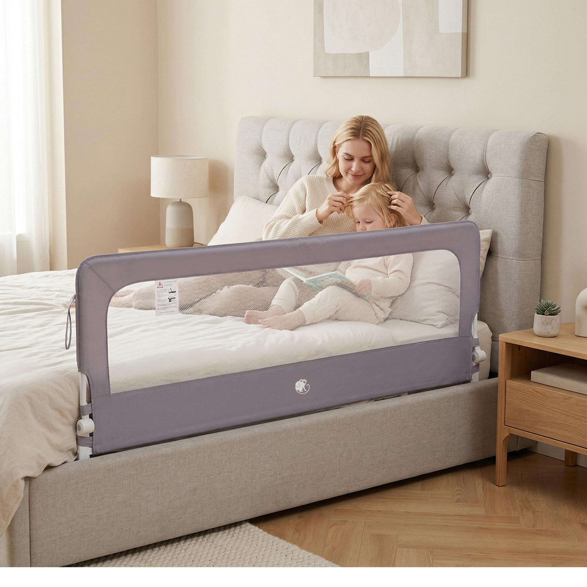 Barreira de cama Monkey Mum® Flip - desembalada