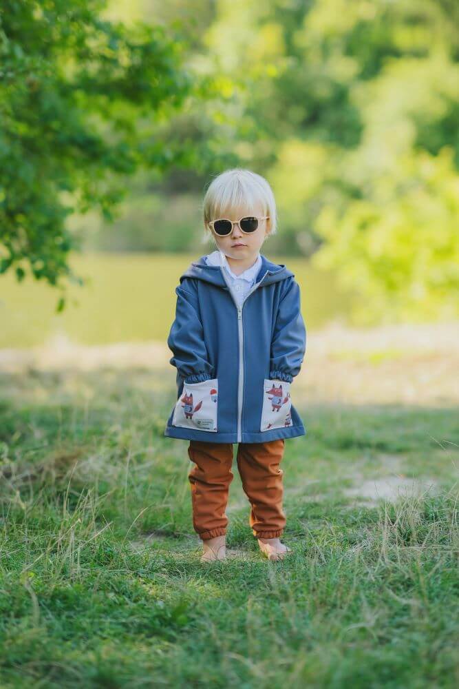 Calças de softshell para criança com membrana Monkey Mum® - Folhas de outono