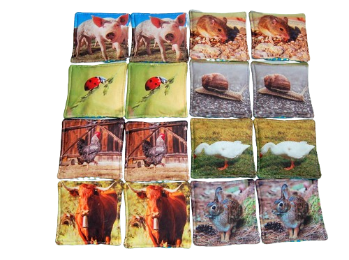 MyMoo Jogo de memória - 8 pares - Natureza, conjunto 1