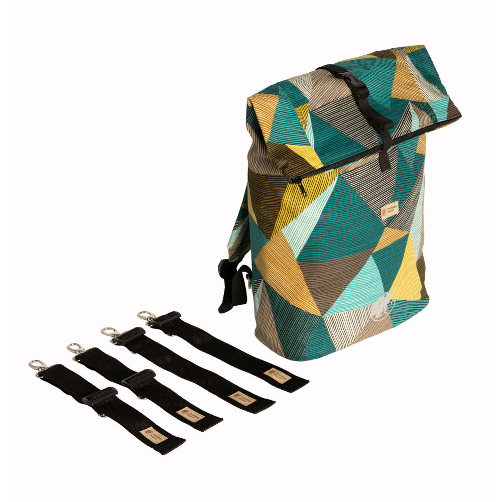 Monkey Mum® Mochila integrada em sarja para o porta-bebé Carrie - Encanto da geometria