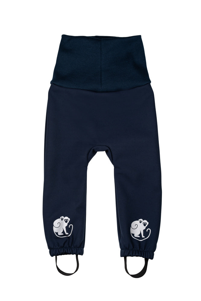 Calças softshell infantis ajustáveis com membrana Monkey Mum® - Céu noturno