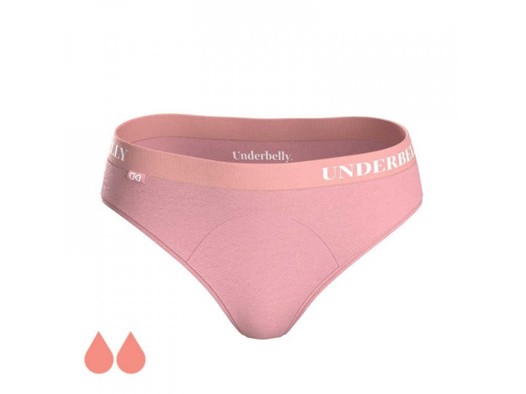 Calcinha menstrual Univers do ventre, Menstruação mais fraca - rosa velho
